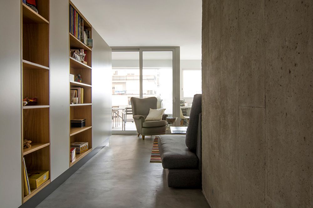 Ściany z mikrocementu w stylu loftowym